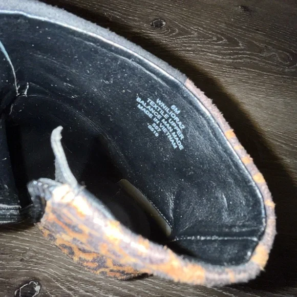 Nine West Black and Leopard Ankle Boots - Picture 5 of 6